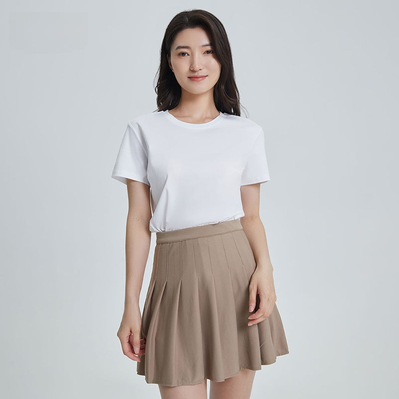Round Neck Pure Cotton T-shirt Men's Top Base Shirt