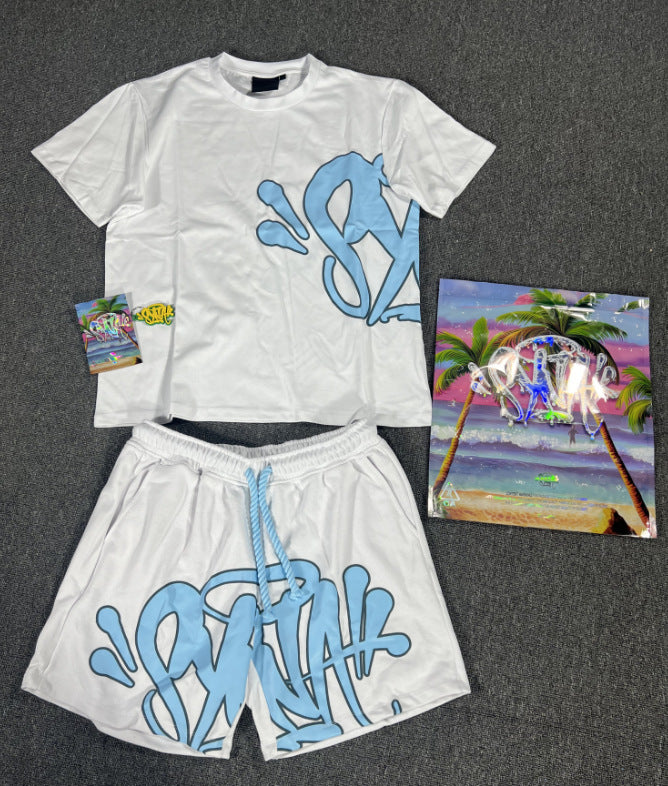Round neck short sleeve set
