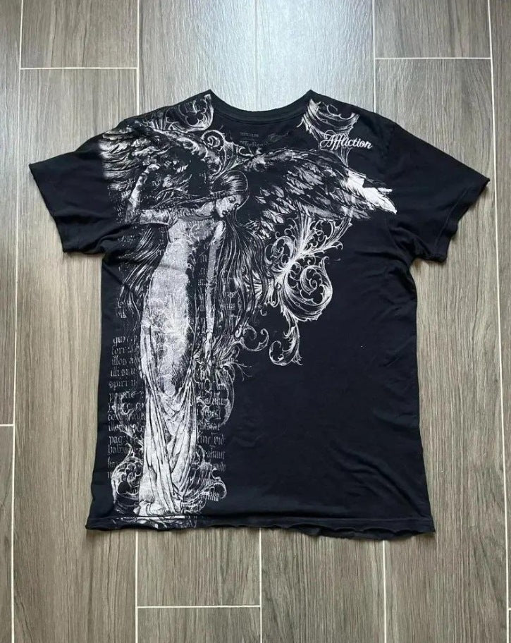 Round neck, short sleeve