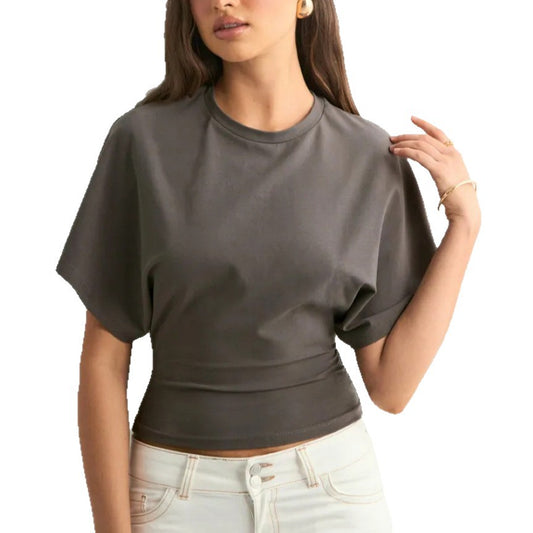 Round Neck Short Sleeve T-Shirt for Women
