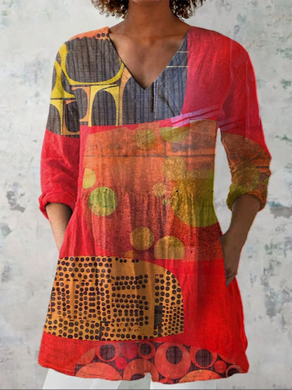 round-neck short-sleeve women's top