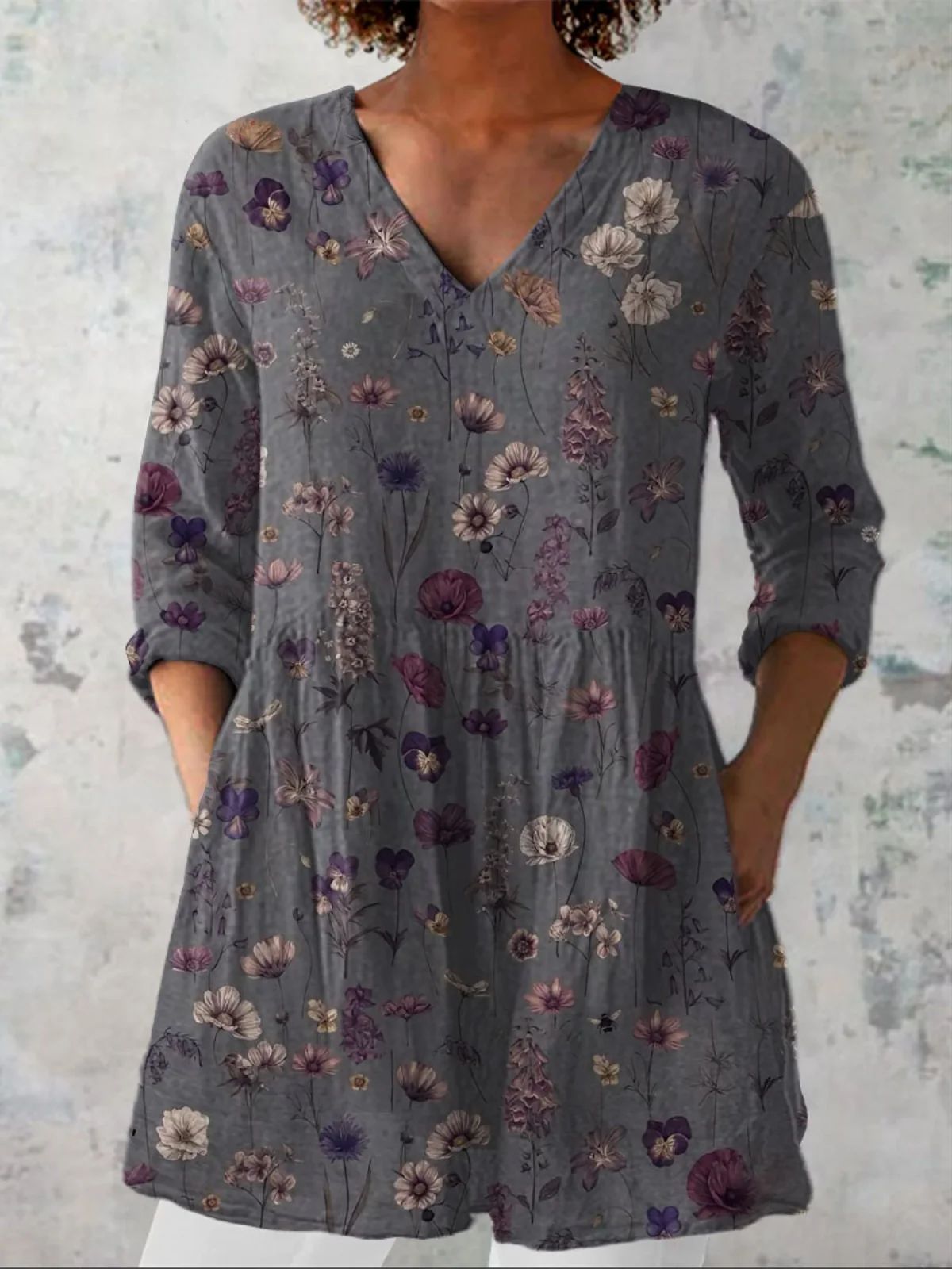 round-neck short-sleeve women's top