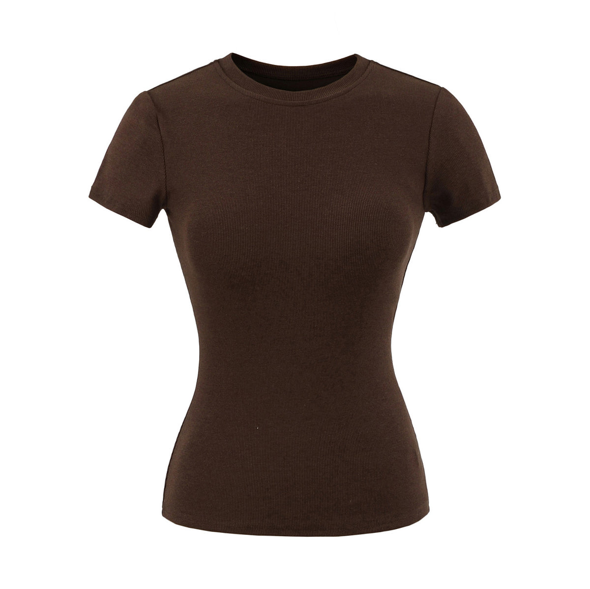 Round-neck short-sleeved high-waist shorts