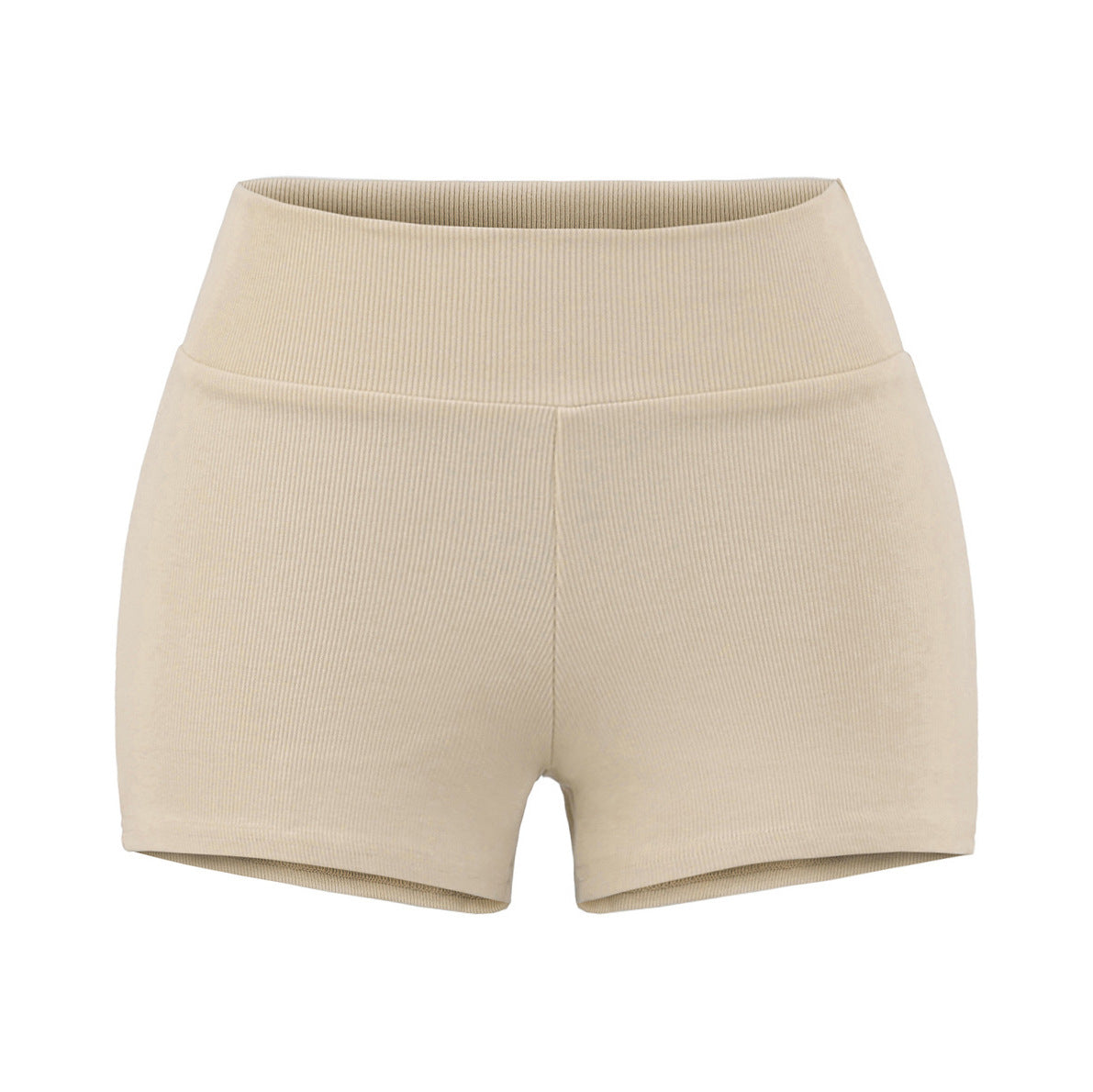 Round-neck short-sleeved high-waist shorts