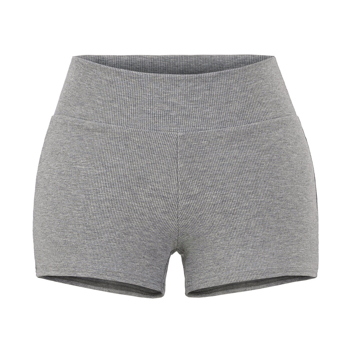 Round-neck short-sleeved high-waist shorts
