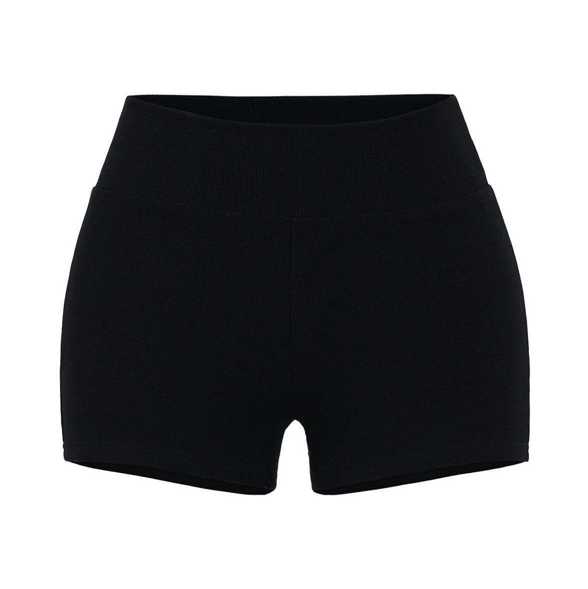Round-neck short-sleeved high-waist shorts