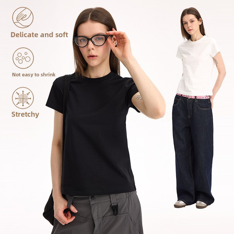 Round-neck short-sleeved T-shirt