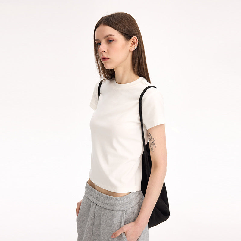 Round-neck short-sleeved T-shirt