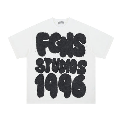 Round-neck short-sleeved T-shirt