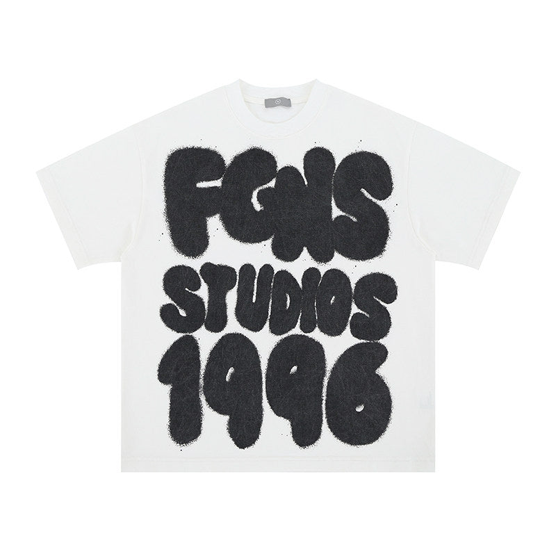 Round-neck short-sleeved T-shirt