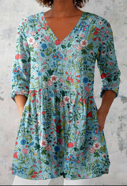 Round-neck short-sleeved women's style