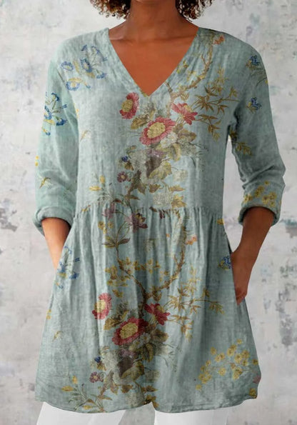 Round-neck short-sleeved women's style