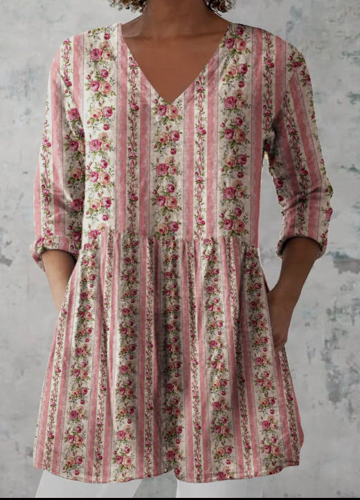 Round-neck short-sleeved women's style