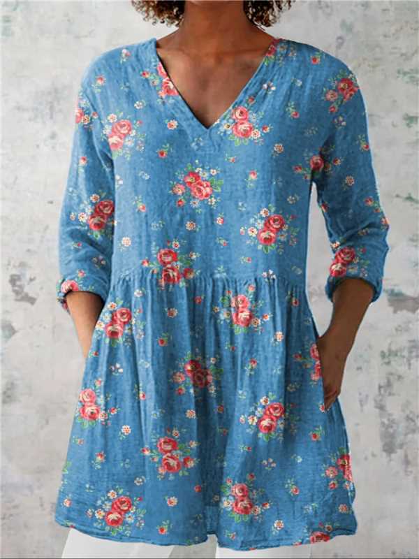 Round-neck short-sleeved women's style
