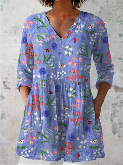 Round-neck short-sleeved women's style