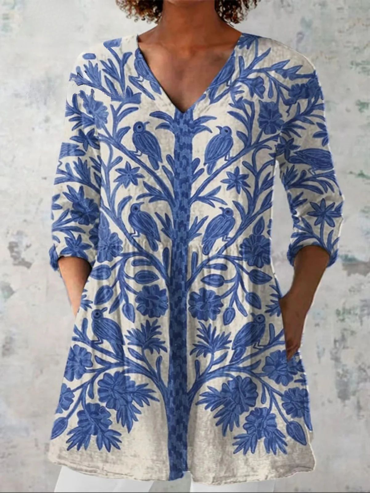 Round-neck short-sleeved women's style