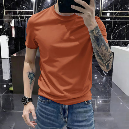 Round-neck short sleeves