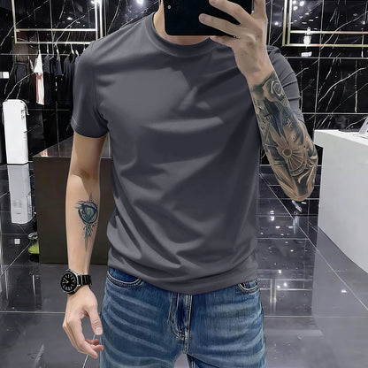 Round-neck short sleeves