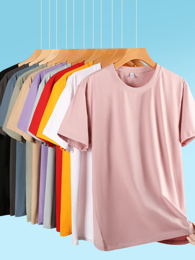 Round neck short sleeves