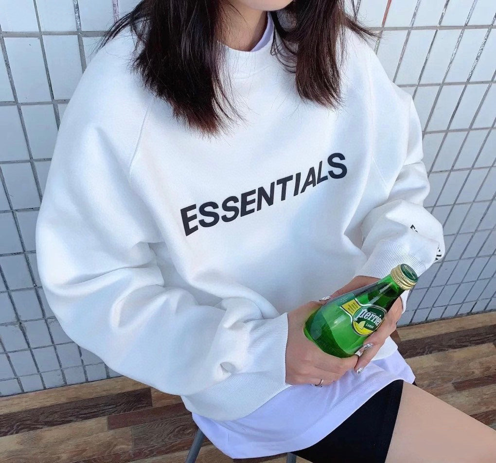 Round Neck Sweatshirt Casual Loose Fit
