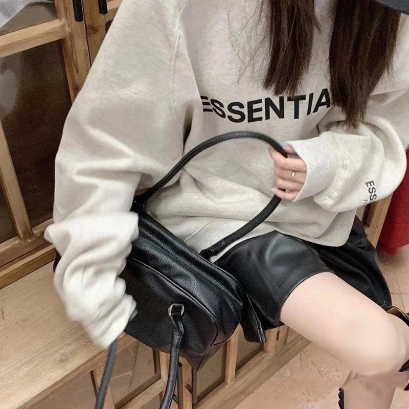 Round Neck Sweatshirt Casual Loose Fit