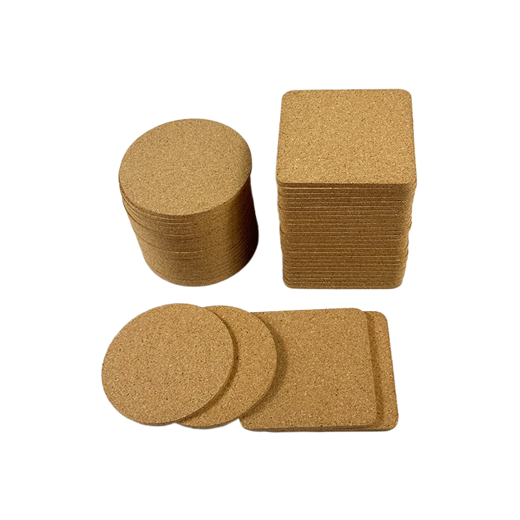 Round or square cork pad