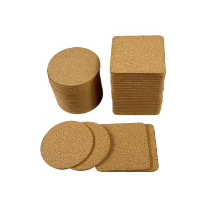 Round or square cork pad
