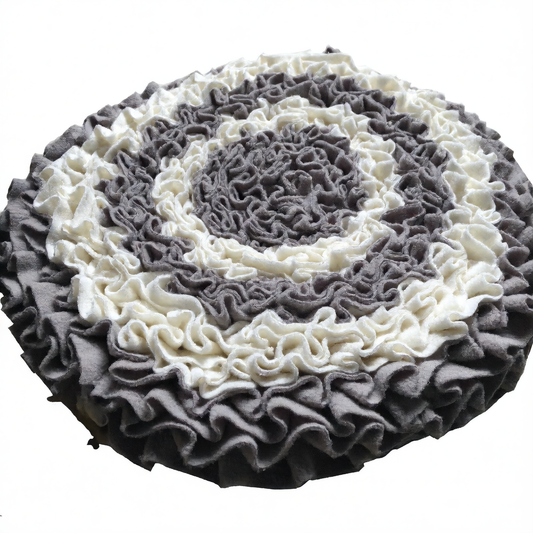 Round Pet Dog Sniffing Mat with Anti-Slip Base