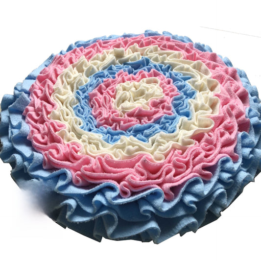 Round Pet Dog Sniffing Mat with Anti-Slip Base