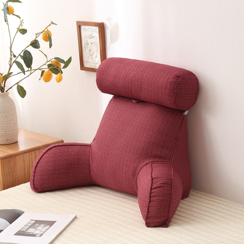 Round pillow support backrest