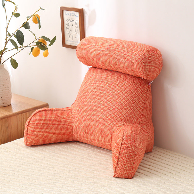 Round pillow support backrest