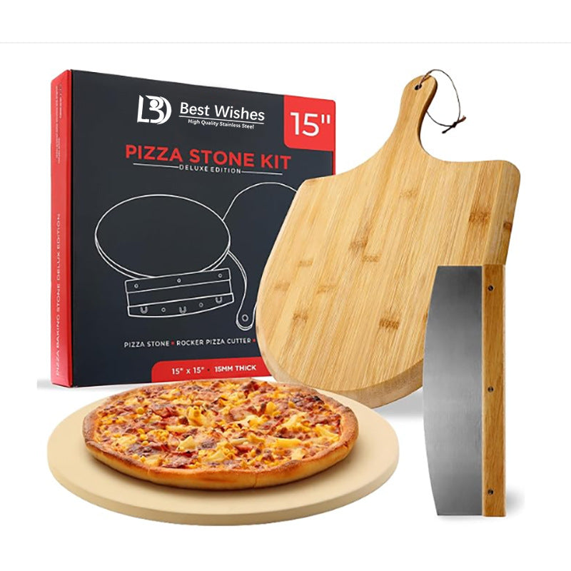 Round Pizza Stone Baking Set