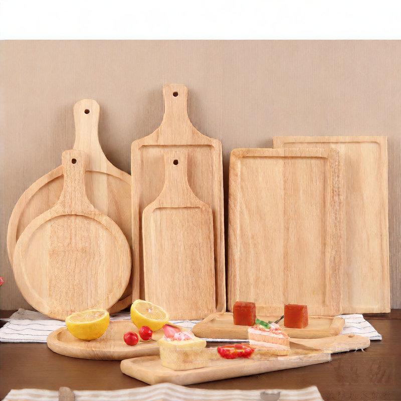 Round Pizza Wood Tray