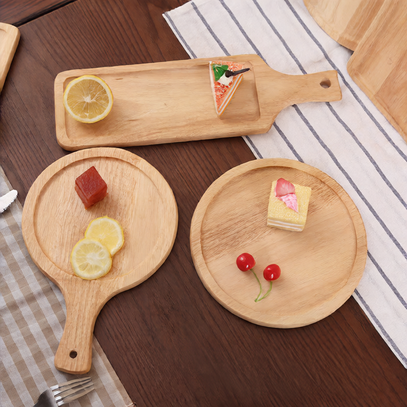 Round Pizza Wood Tray