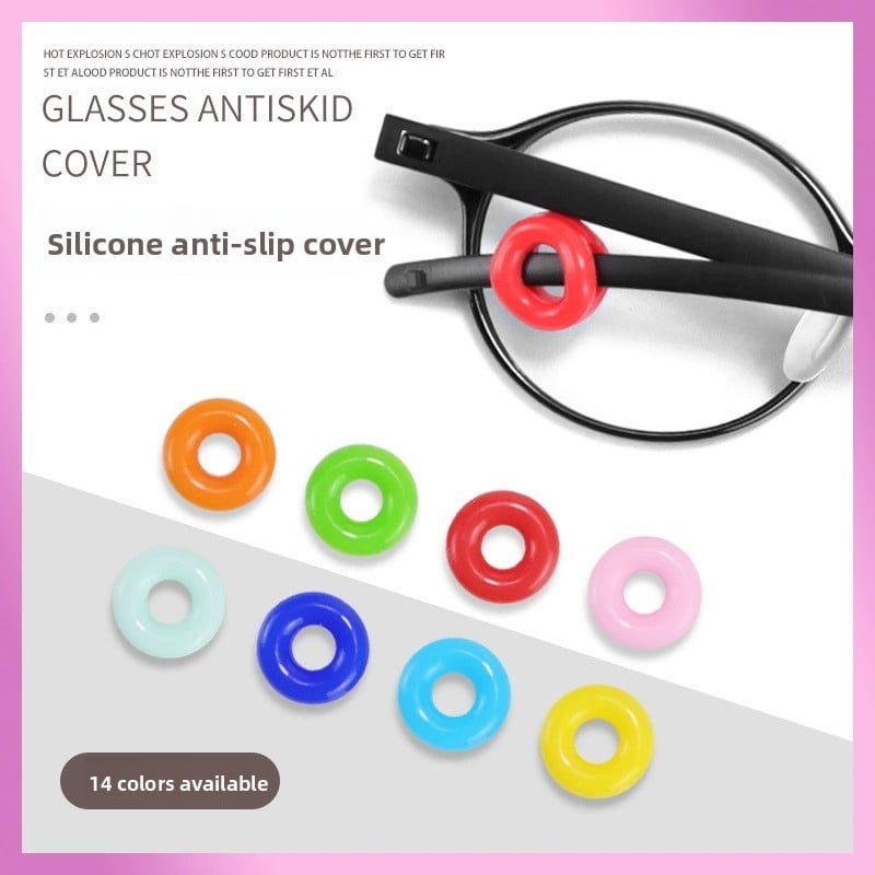 Round Silicone Glasses Anti-Slip Sleeves
