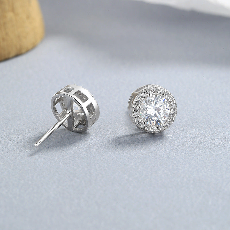 Round simple and elegant earrings
