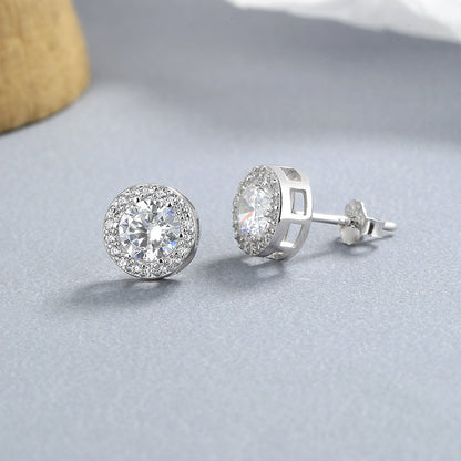 Round simple and elegant earrings