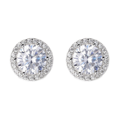 Round simple and elegant earrings