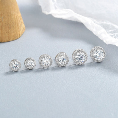 Round simple and elegant earrings