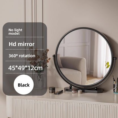 Round Smart Vanity Mirror with Dimmable Lighting
