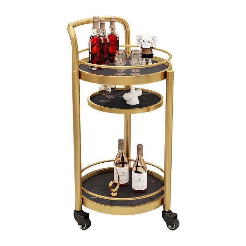 Round tea wagon