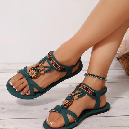 Round Toe Flat Breathable Casual Beach Sandals