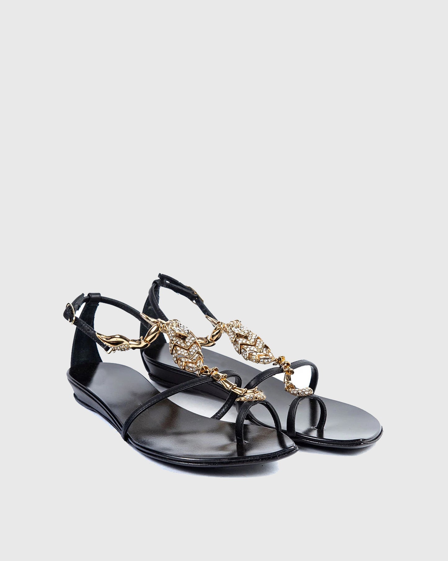 Round-toe stiletto heels