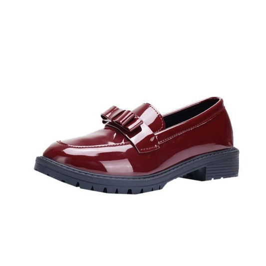 Round Toe Tassel Mid-Heel Loafers