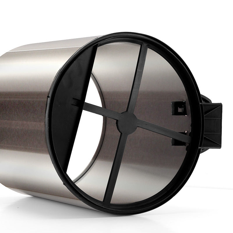 Round trash can with lid