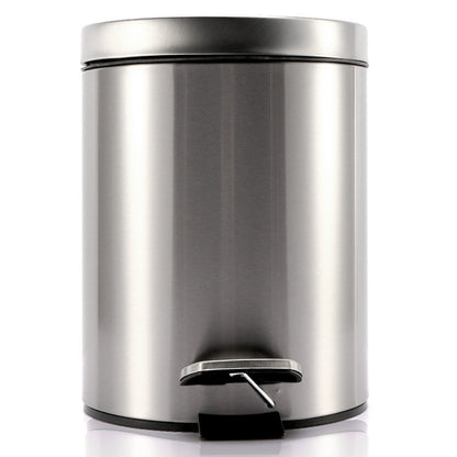 Round trash can with lid