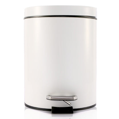 Round trash can with lid