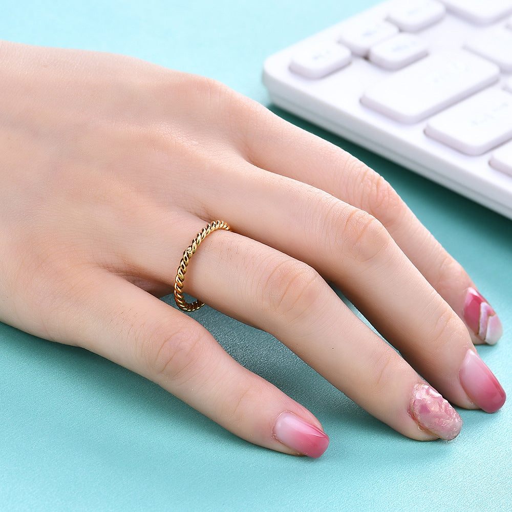 Round Tricolor Ring