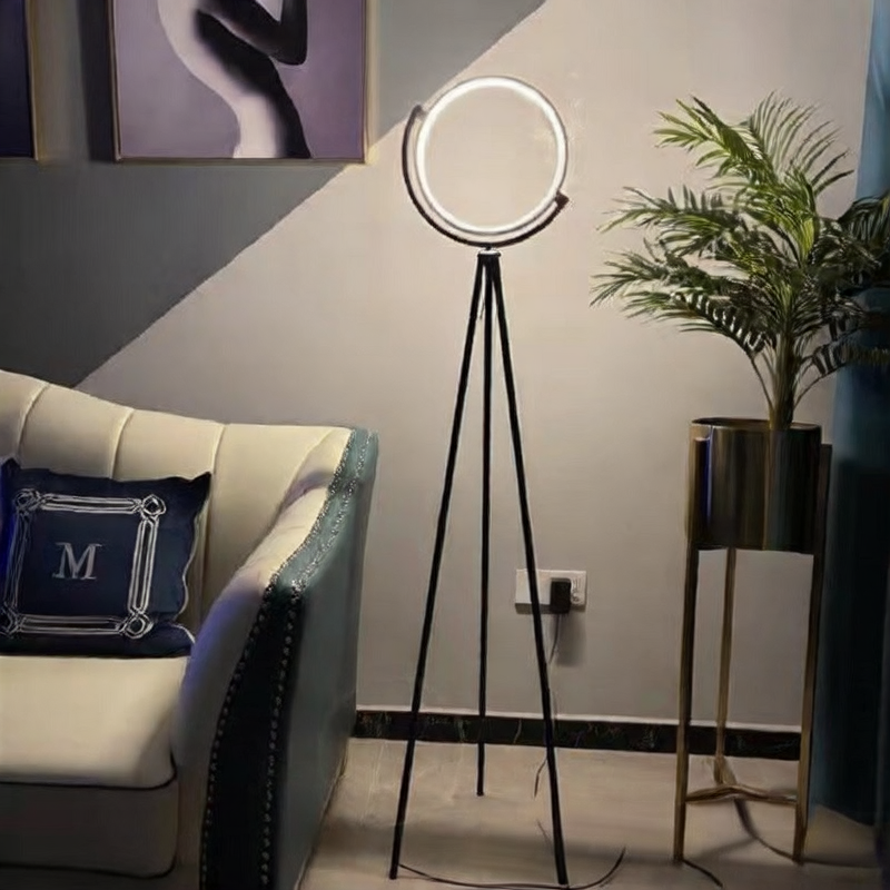 Round Tripod Floor Lamp