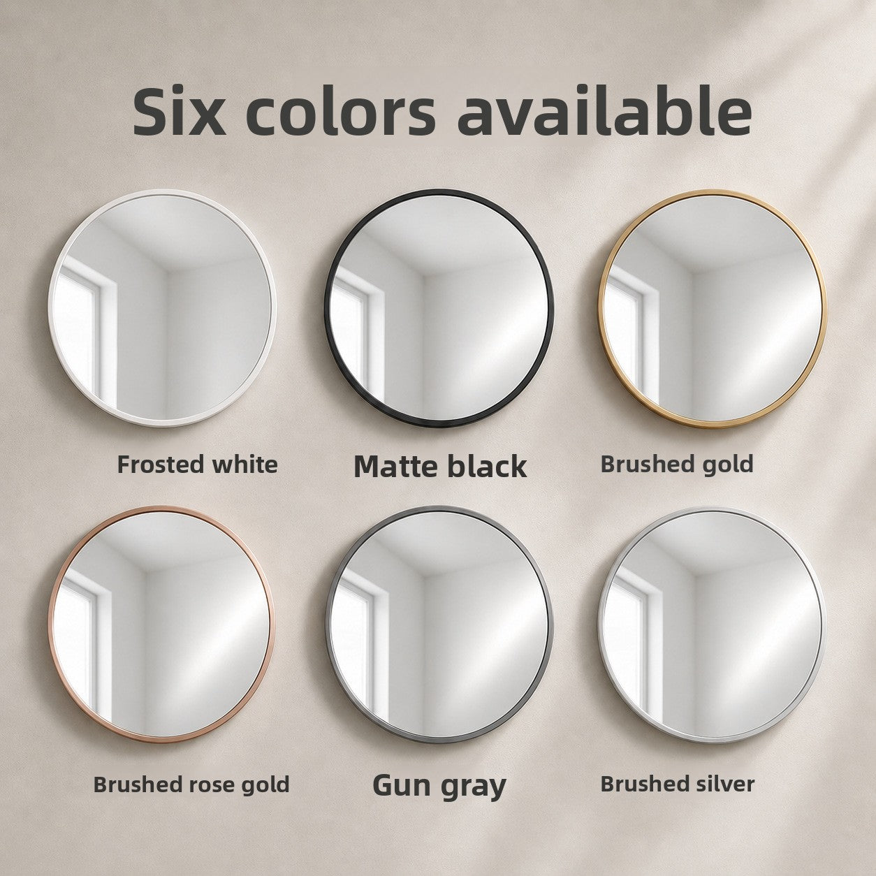Round Wall Mounted Bathroom Mirror